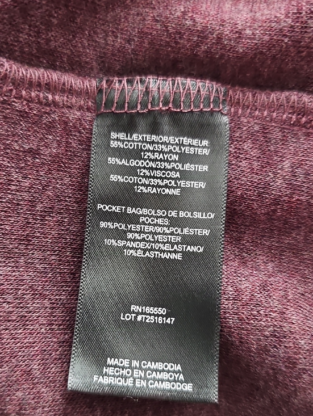 Plum Button-Front Shacket with Chest Pockets - Picture 4 of 4